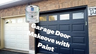 Garage Door Makeover with Paint
