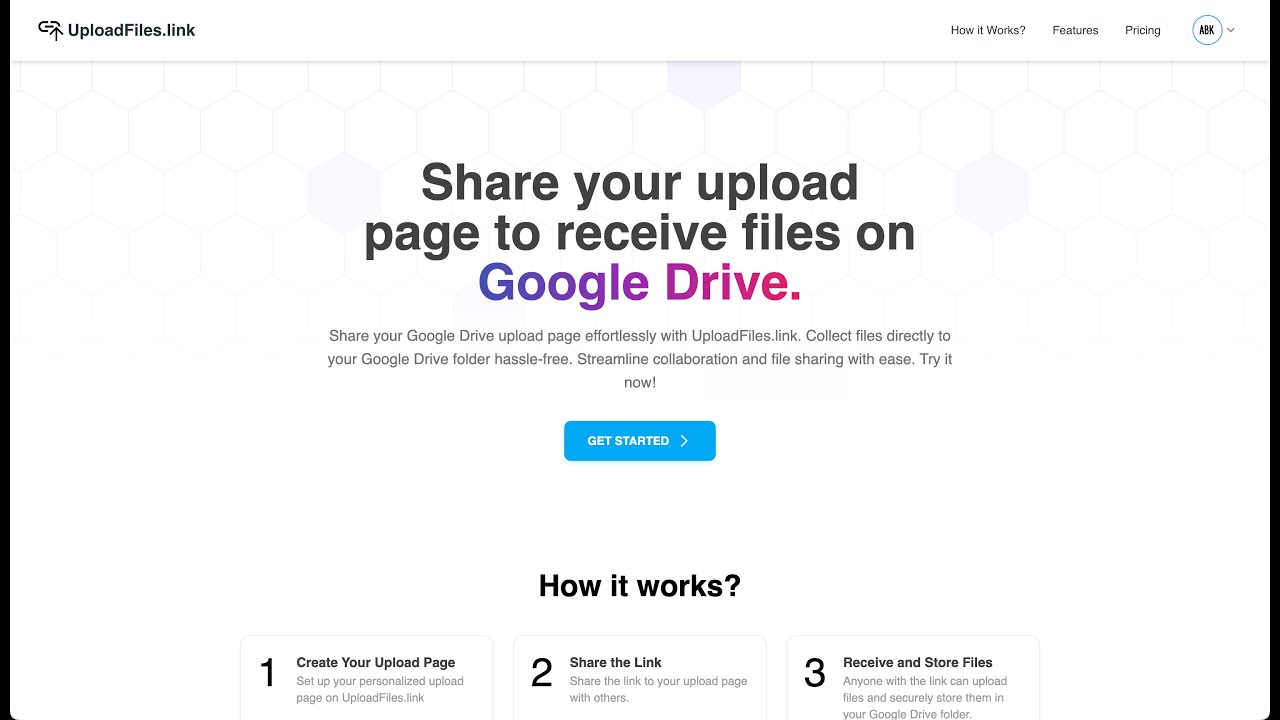UploadFiles.link demo video