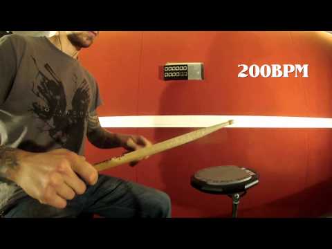 Drum lesson 1 : Derek Roddy exercice for speed, control and power