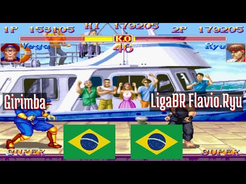 FT5 @ssf2xjr1: Girimba (BR) vs LigaBR Flavio.Ryu (BR) [Super SF II X ssf2x ssf2 Fightcade] May 11