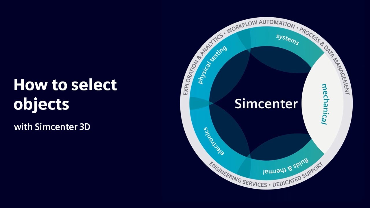 HOW TO | How to select objects with Simcenter 3D | Tutorial #HowtoSimcenter3D