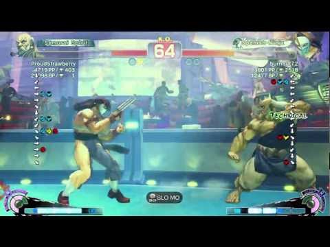 ProudStrawberry (Gouken) vs burnout72 (Vega) AE2012 Ranked Match *720p HD*