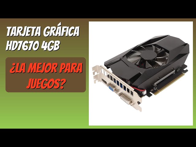 Vídeo relacionado con Tarjeta gráfica para juegos HD7670, tarjeta gráfica GDDR5 de 4 GB, tarjeta de video con pantalla DDR5 de 1000 MHz, unidad de procesador de 480 flujos, componentes de computadora, tarjeta de video para