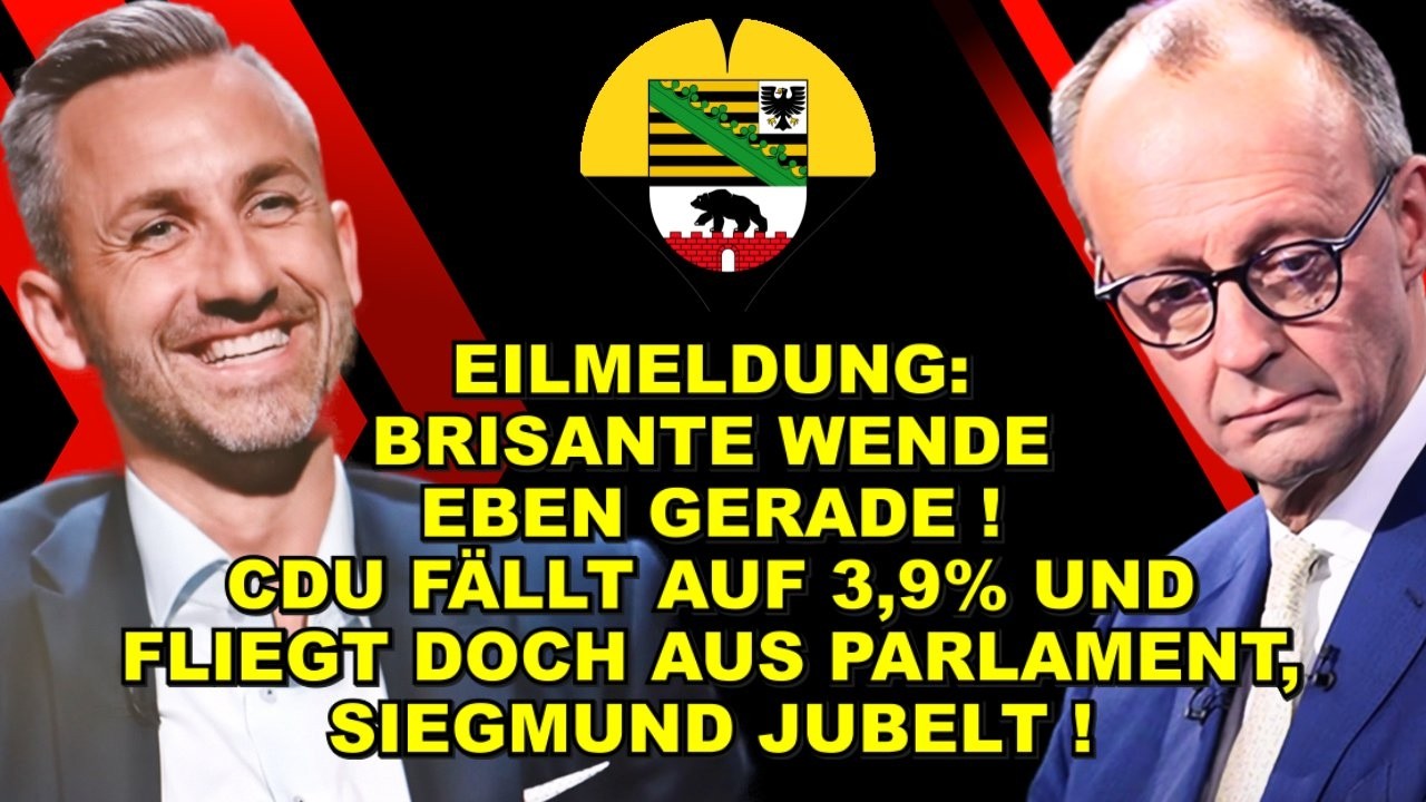 WENDE! CDU fällt auf 3,9% & FLIEGT RAUS!