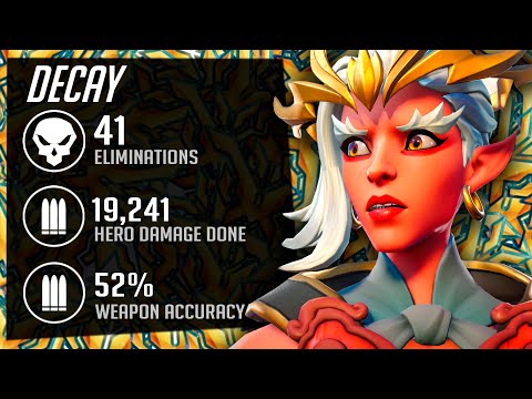 DECAY PRO KOREAN ASHE GAMEPLAY - 41 ELIMS! [ OVERWATCH 2 TOP 500 SEASON 4 ]