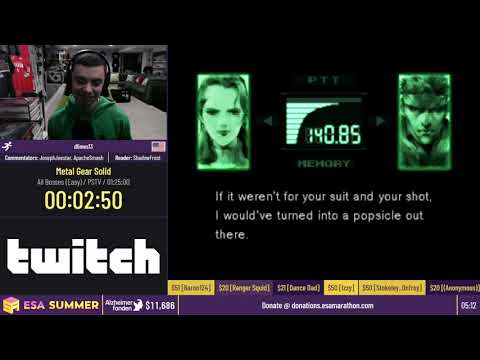 Metal Gear Solid [All Bosses (Easy)] by dlimes13 - #ESASummerOnline