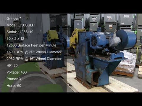 Green Industrial Quick Takes - 2 FOX GRINDERS 25 HP SNAP TRAP 460V USED