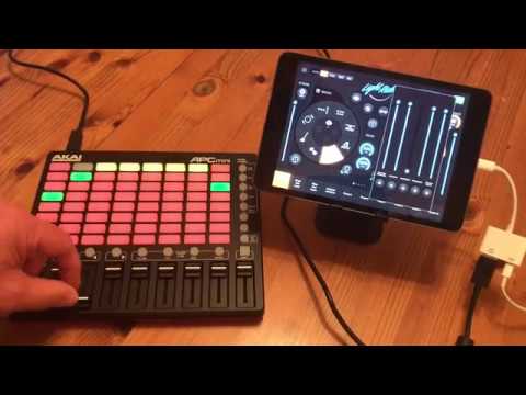 Using the Akai APC Mini with Light Rider or ADJ mydmx GO