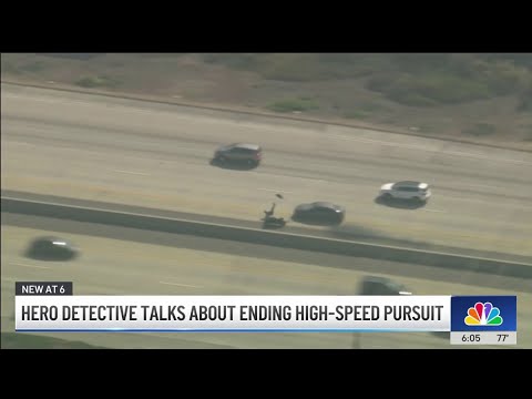 Detective, who stopped high-speed pursuit suspect, breaks silence