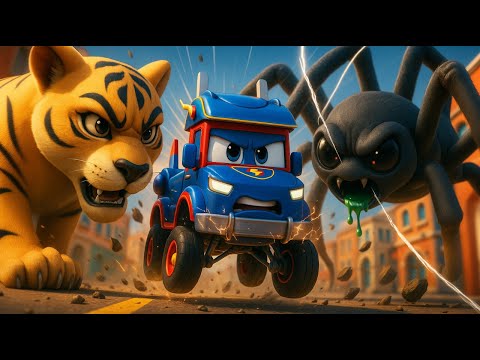 OGROMNE ŽIVOTINJE protiv Super Kamiona Pauka | Životinje za Djecu