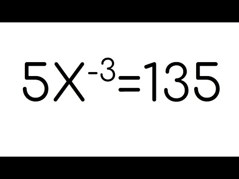 HOW TO SOLVE AN ECUATION WITH NEGATIVE EXPONENT. Basic Algebra