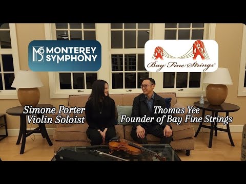 Violin Soloist Simone Porter Interview & Bow Geek Out at Monterey Symphony