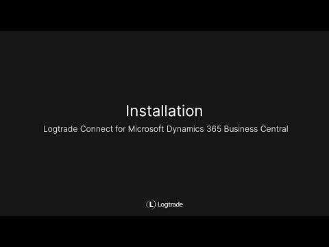 Installation | Logtrade Connect