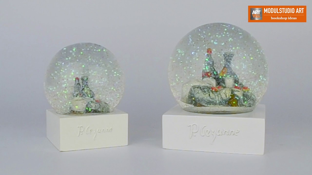 MS ART - Boule de neige en verre avec sujet personnalisable en 3D à l'intérieur