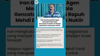 Misi Rahasia Mossad Terbongkar, Iran Hukum Gantung Mati Mantan Pekerja Nuklir karena Jadi Mata-mata