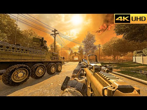 Battle of Arcadia ( US Army Rangers ) | Modern Warfare 2 Campaign Remastered | EXODUS | 4K 60FPS