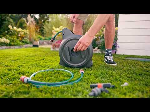 Gardena RollUp - Bubnový navíjač RollUp M, podzemný, s hadicou 20 m 18650-20