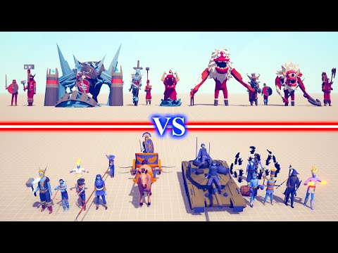 NEW VIKING Team vs LEGACY Team - Totally Accurate Battle Simulator TABS