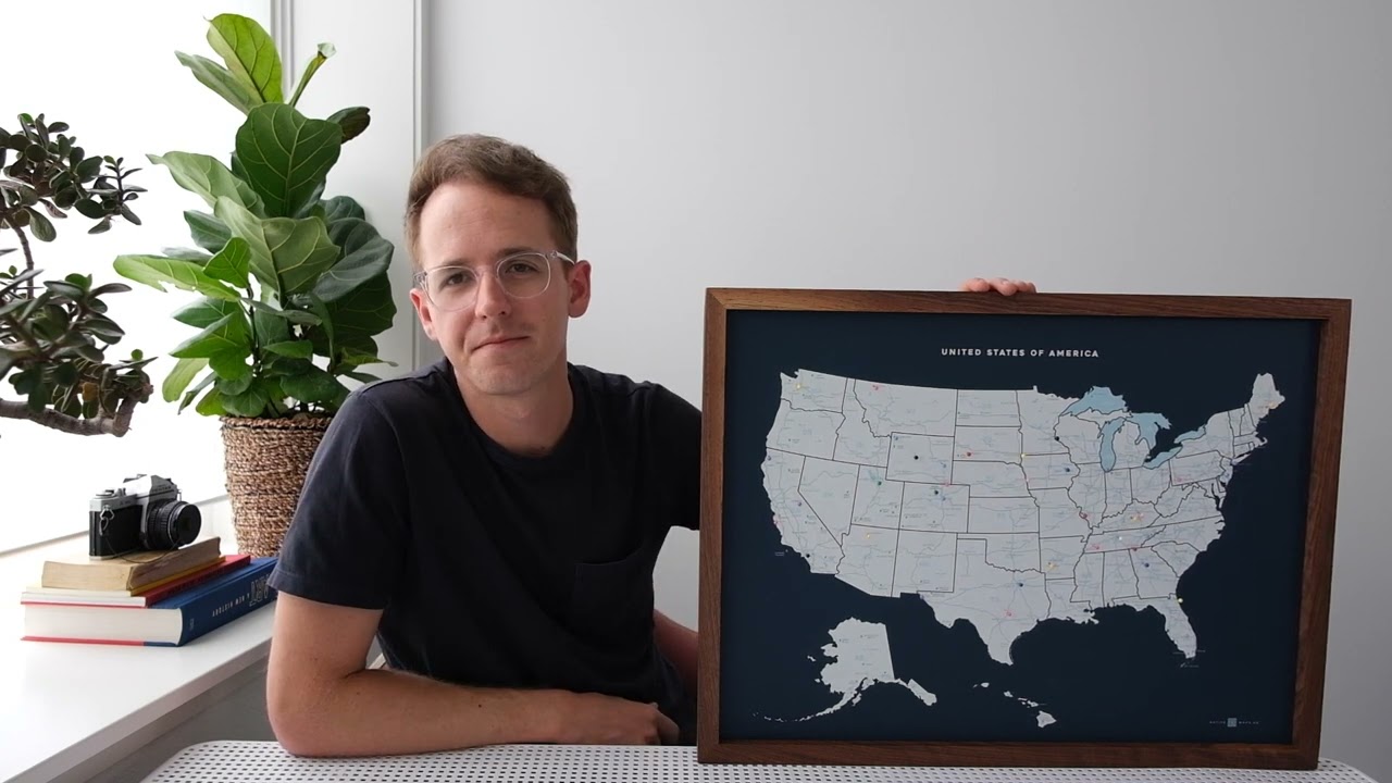 US Push Pin Map by Native Maps