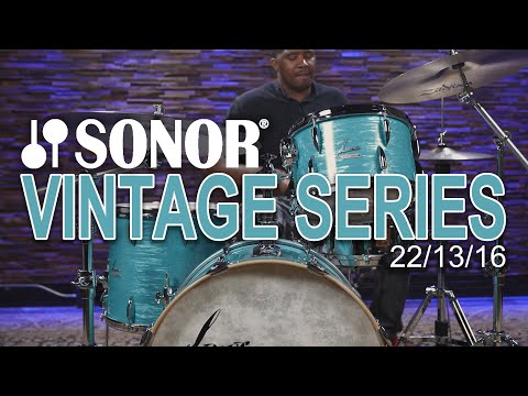 Sonor Vintage Series Drum Set 22/13/16 with Tom Mount - California Blue (VT-322WMCAB)