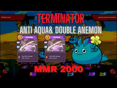 Reptile Anti Poison, Anti Aqua & Double Anemone Axie Infinity MMR 2000