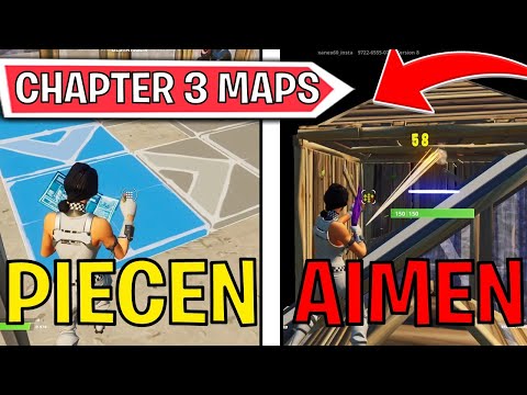 Die BESTEN CHAPTER 3 MAPS, um *BESSER* in Fortnite zu werden! (Piece Control, Aiming)