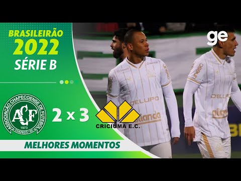 CHAPECOENSE 2 X 3 CRICIÚMA | MELHORES MOMENTOS | 12ª RODADA BRASILEIRÃO SÉRIE B 2022 | ge.globo
