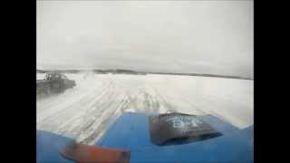 preview picture of video 'Chetek Ice Racing- #99 Jim Lindner- Rubber Tire Heat- March 24, 2013'