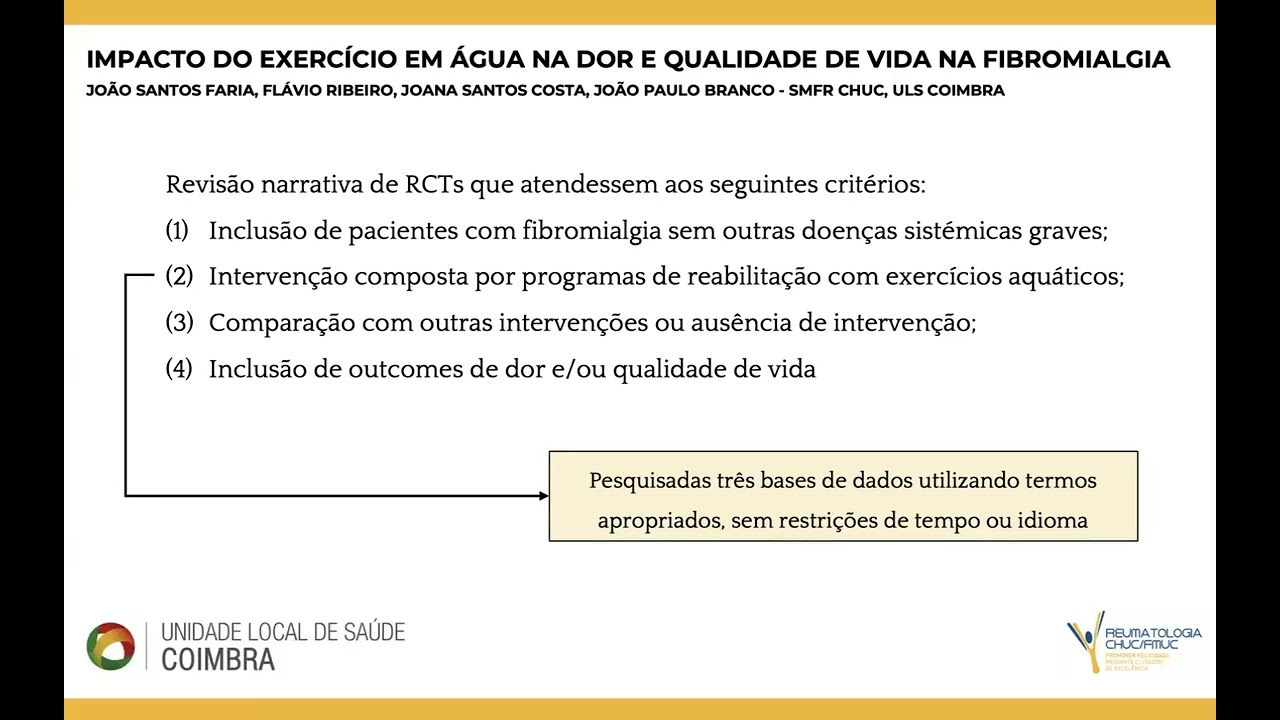 Poster - Exercício na água em Fibromialgia