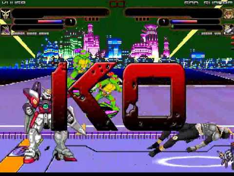 TK's Random Mugen Battle #1705 - Kuuga & Kaixa VS God Gundam & Wing Zero