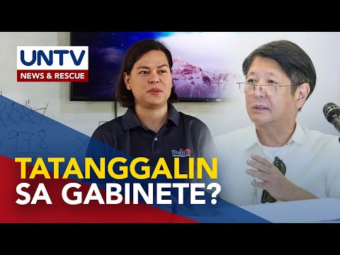 PBBM, nagsalita na sa awayang FL Liza at VP Sara; Pag-aalis kay Duterte sa Gabinete, sinagot din