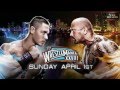 WWE Wrestlemania XXVIII 28 John Cena Vs The Rock Matchcard