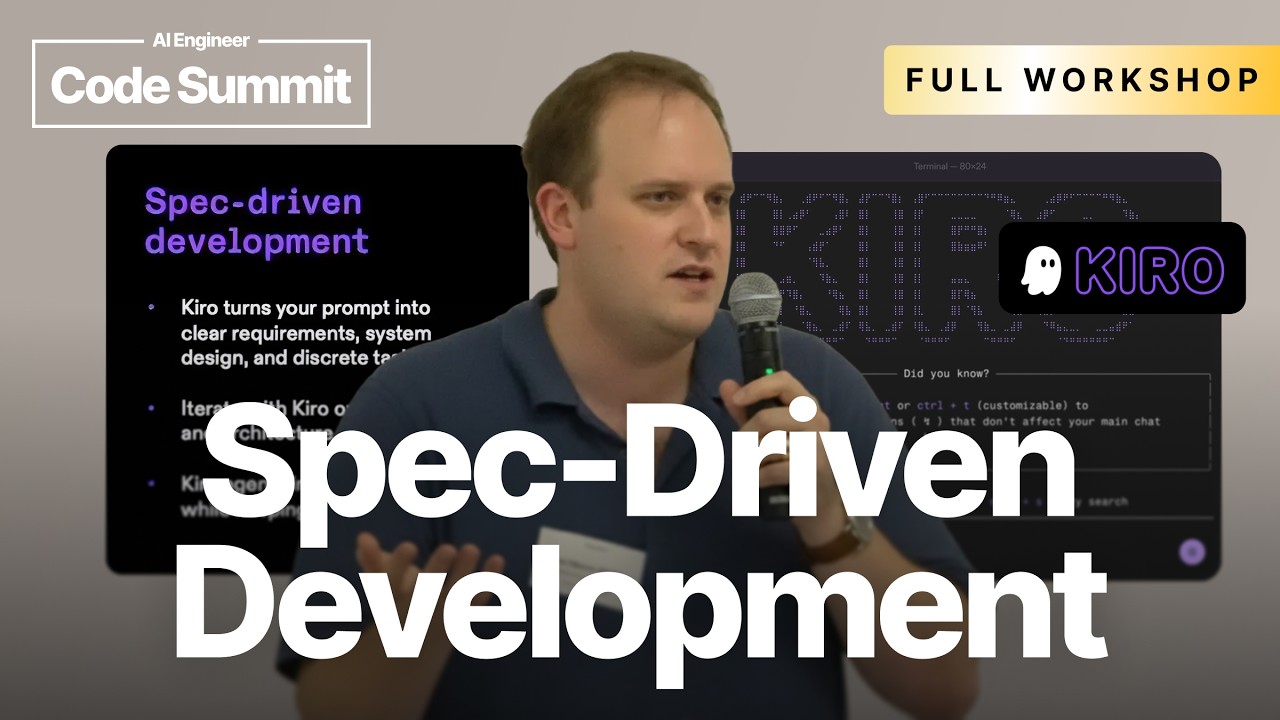 Spec-Driven Development: Sharpening your AI toolbox - Al Harris, Amazon Kiro