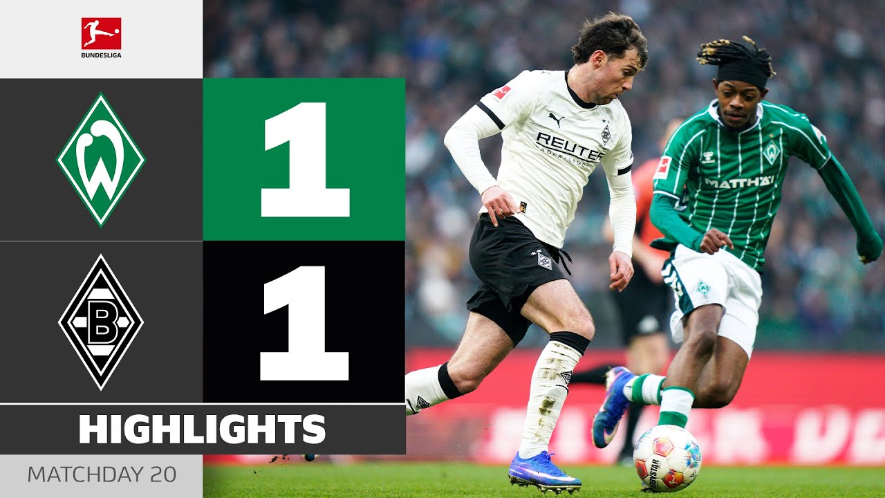 SV Werder Bremen vs Borussia M'gladbach Highlights