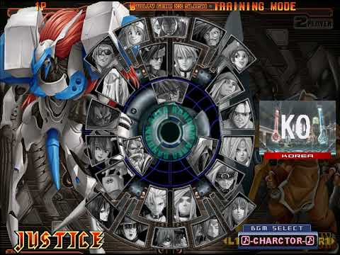 [PS2] Guilty Gear XX Slash. RAW: Korea in location select screen