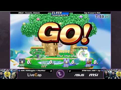 EGLX - KIDGoggles + PikaPika vs SuperGirlKels + Jay - Smash 4 Wii U