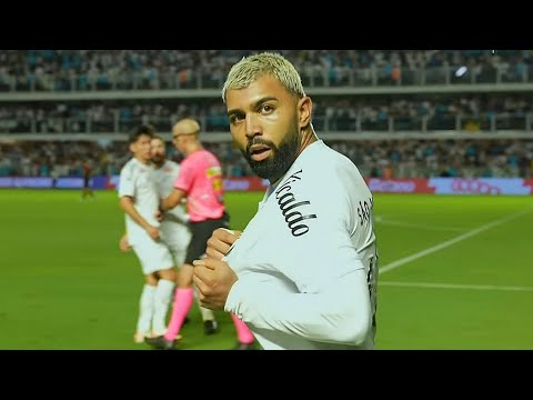 O gol de falta de Gabigol no clássico contra o Corinthians na narração de Cléber Machado