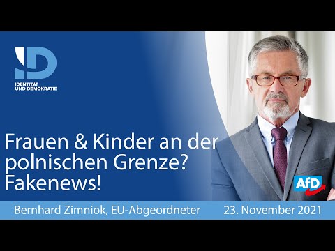 Kinder und Frauen an polnischer Grenze? Gewalttätige Männer! - Bernhard Zimniok