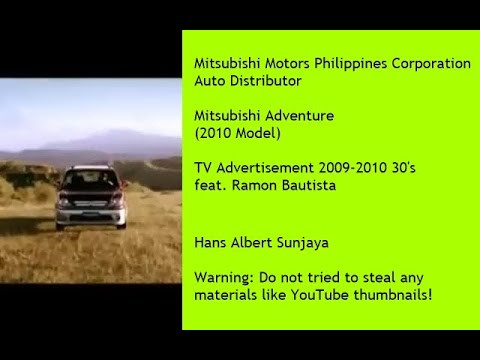 Mitsubishi Adventure [VB5W] (2010 Model) feat. Ramon Bautista TVC 2009-2010 30's (Philippines)