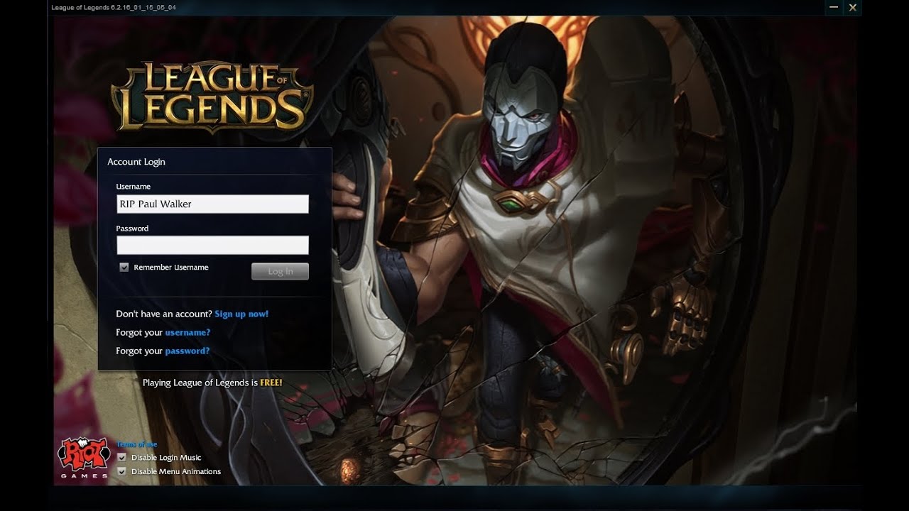 Jhin Login Theme - PBE Server - 6.2 Patch - League Of Legends