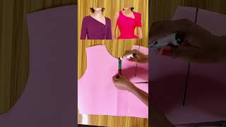 Asymmetric neckline tutorial for beginners.