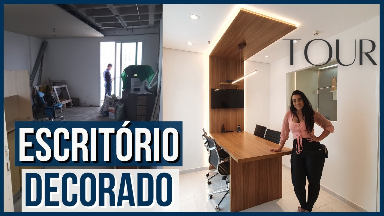 Decoração de Escritório de Advocacia Pequeno e Moderno (REFORMA COMPLETA)