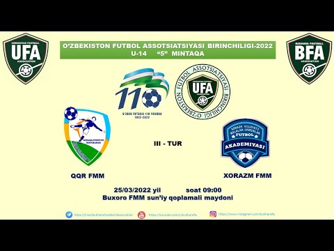 QQR FMM - XORAZM FMM U-14
