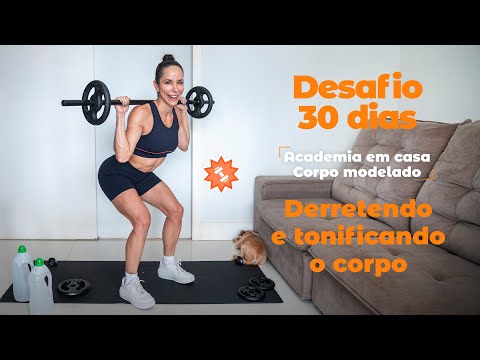 Academia em casa - desafio para transformar seu corpo em 30 dias - Carol Borba