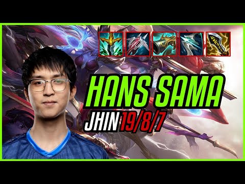 HANS SAMA - JHIN vs JINX ADC - EUW DIAMOND - PATCH 11.9 QUADRAKILL