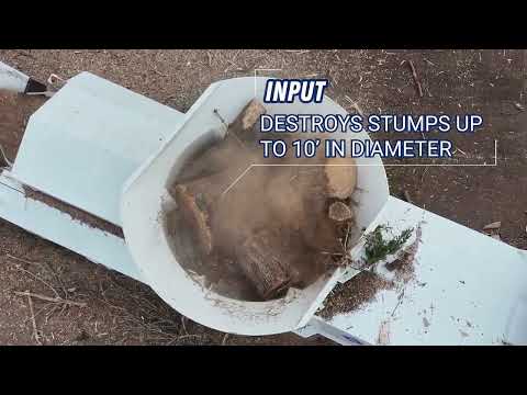 🔥 Check out the Diamond Z 1463B Tub Grinder in action, destroying massive tree stumps with ease!