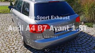 Video: Ulter Duplex Sportauspuff Audi A4 8E B7 Avant 1.8l T