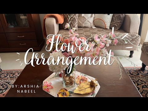 Flower Arrangement | Discarded Flowers into Beautiful Arrangement | Arrange Flowers in a Vase