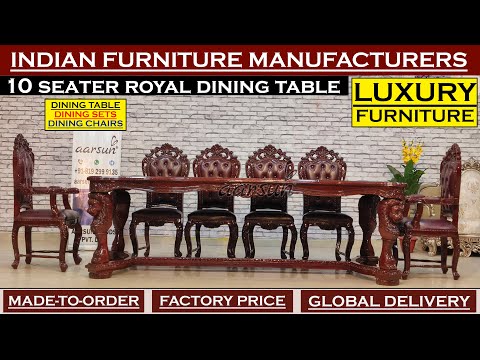 Best 10-Seater Dining Set: Durable & Elegant! Video