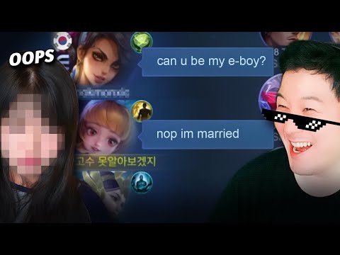 First time to play with a woman streamer but she wants me to play Angela | Mobile Legends